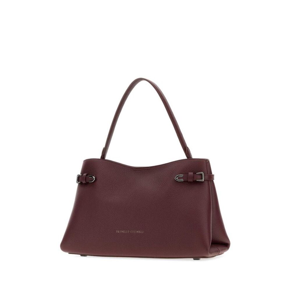 Brunello Cucinelli Women Grape Leather Handbag - Picture 2 of 2